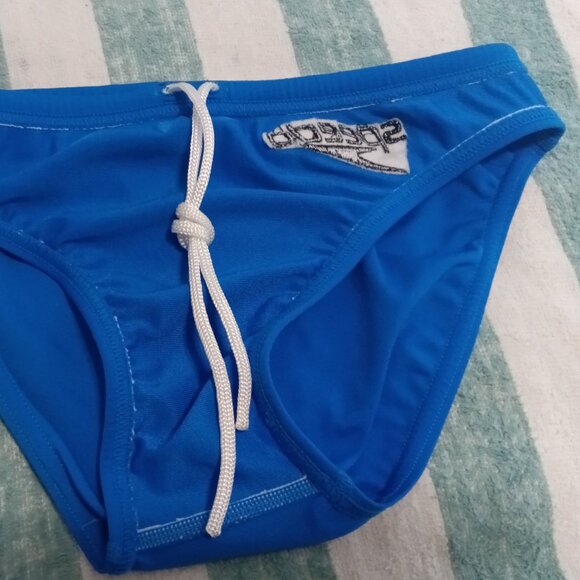 (*) SPEEDO "ENDURANCE" SWIM BRIEF 2" SIDE SEAM, BLUE, SIZE 30" (Pre-Owned) - Picture 6 of 8